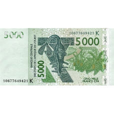 P717Ki Senegal - 5000 Francs Year 2010